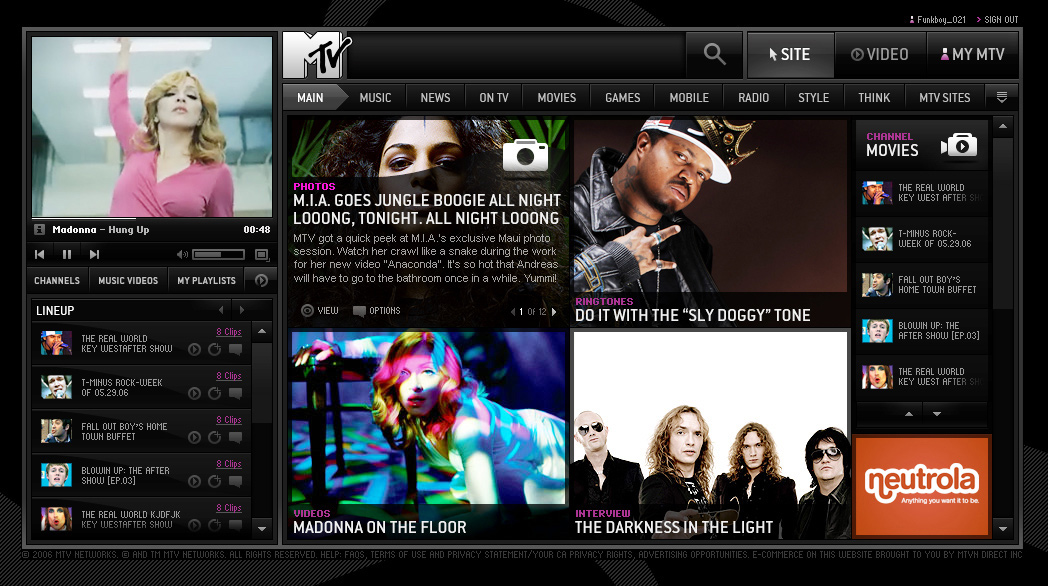 Mtv online clearance